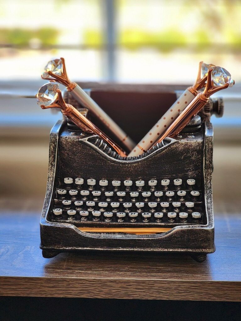 keyboard, typewriter, vintage